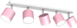 Lampa Sufitowa Spot DIXIE Różowy 4xGX53 60cm