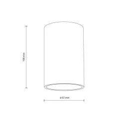 Lampa sufitowa Spot FLARE biała 1xGU10