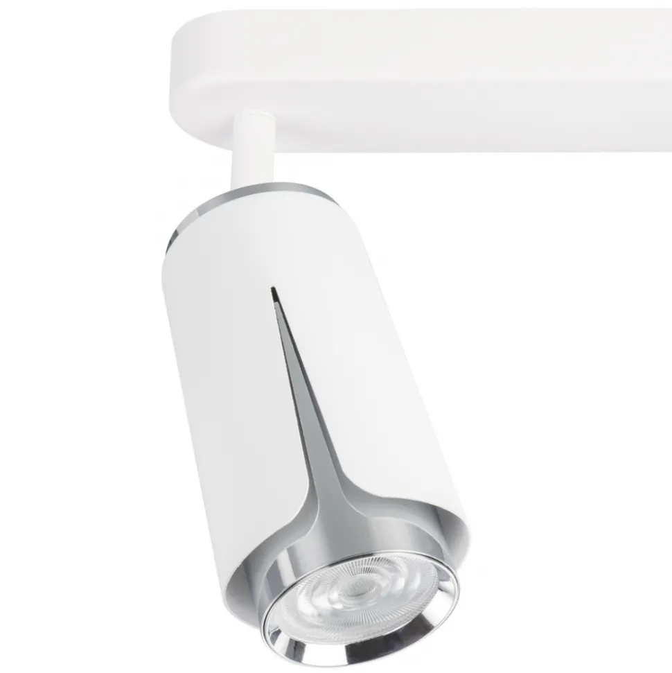 Lampa Sufitowa Spot FLOWER Biały Srebrny 3xGU10
