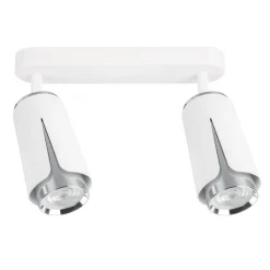 Lampa Sufitowa Spot FLOWER Biały Srebrny 2xGU10