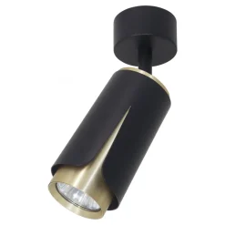 Lampa Sufitowa Spot FLOWER Czarny Złoty 1xGU10