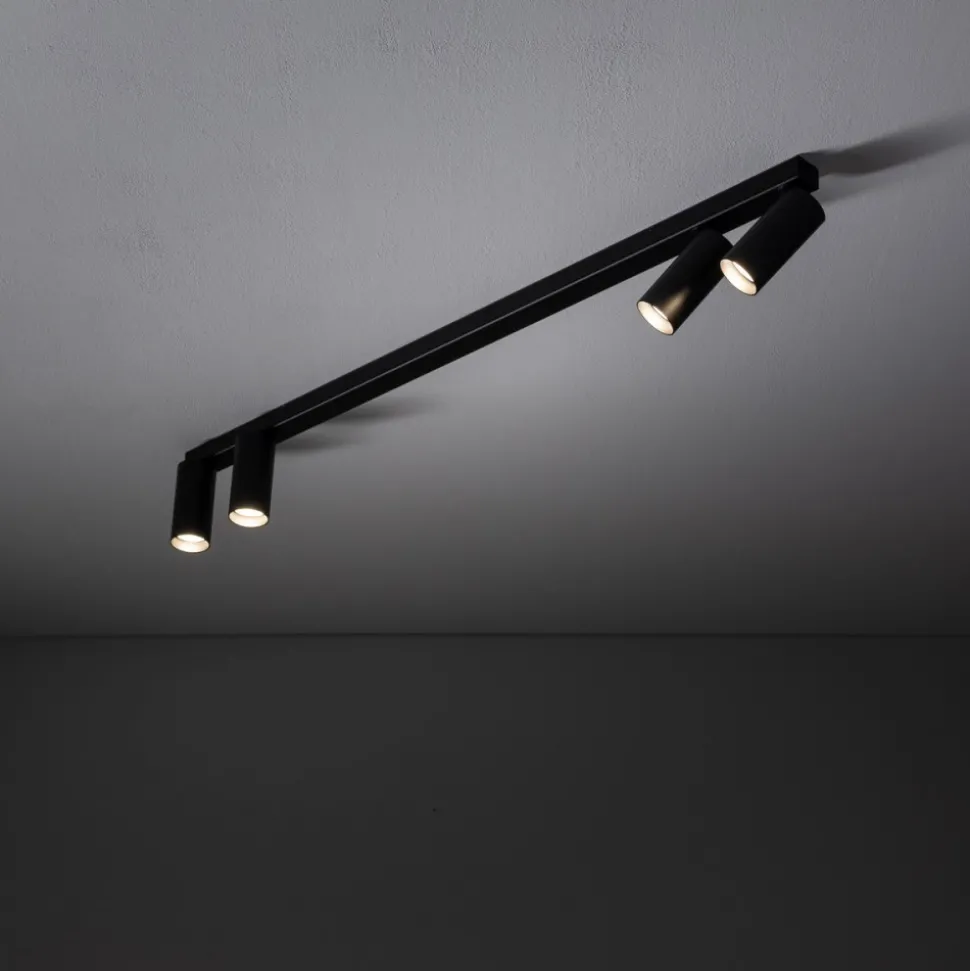 Lampa sufitowa Spot FOURTY czarna 4xGU10