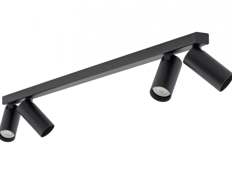 Lampa sufitowa Spot FOURTY czarna 4xGU10