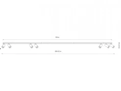 Lampa sufitowa Spot FOURTY szara 7xGU10