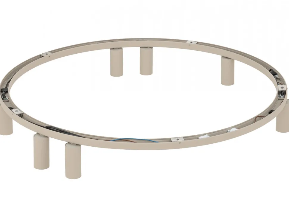Lampa sufitowa Spot FOURTY ROUND beżowa 7xGU10