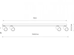 Lampa sufitowa Spot FOURTY biała 4xGU10