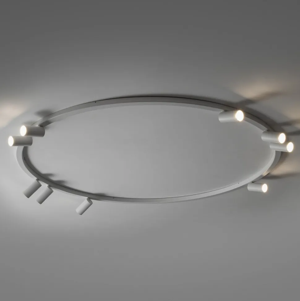 Lampa sufitowa Spot FOURTY ROUND biała 9xGU10