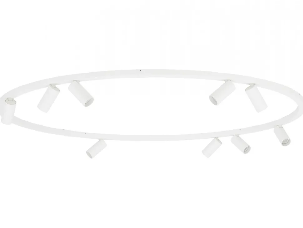 Lampa sufitowa Spot FOURTY ROUND biała 9xGU10