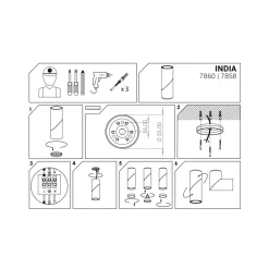 Lampa Sufitowa Spot INDIA Biały 1xGU10