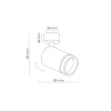 Lampa Sufitowa Spot JET Czarny 1xGU10
