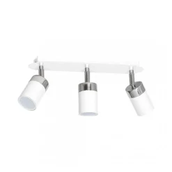 Lampa Sufitowa Spot JOKER Biały Srebrny 3xGU10