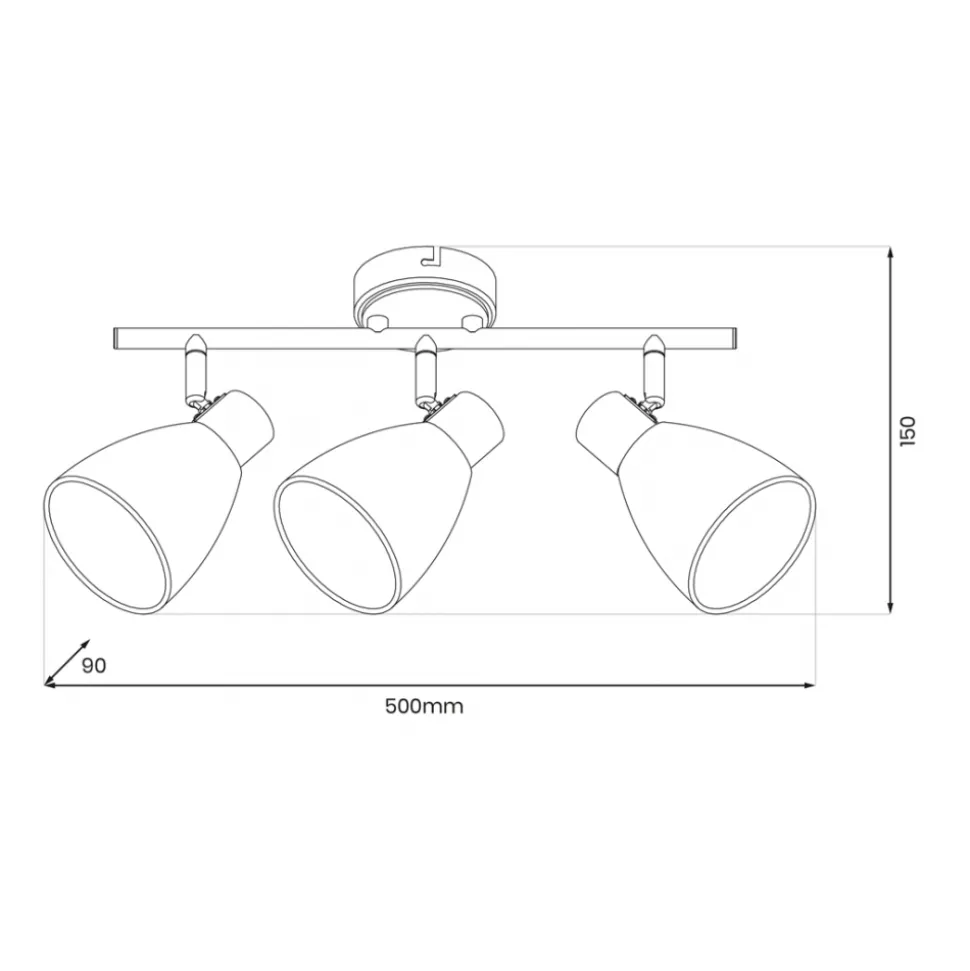 Lampa sufitowa Spot JOTA Złoty 3xE14