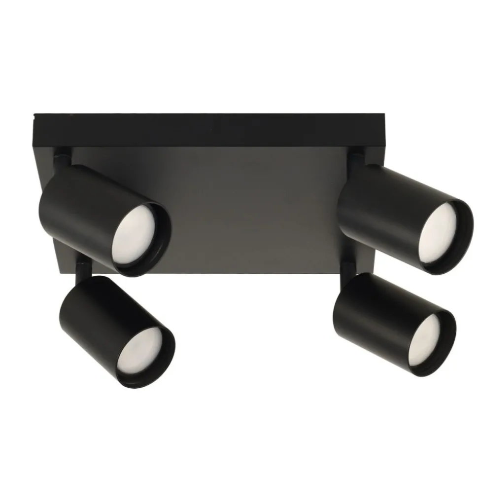 Lampa sufitowa Spot LARA czarna 4xGU10