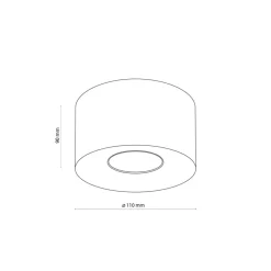 Lampa sufitowa Spot ORION S złota 1xGU10