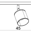 Lampa Sufitowa Spot RATTAN Czarny Beżowy Abażur 3xE14
