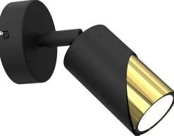 Lampa Sufitowa Spot SHIFT Czarny Złoty 1xGU10