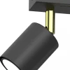 Lampa Sufitowa Spot STRIPER Czarny Złoty 2xGU10