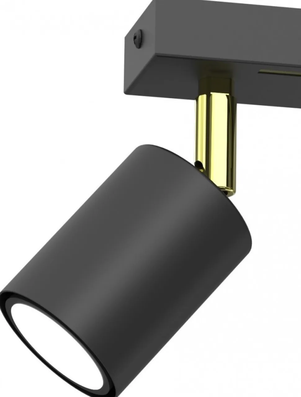 Lampa Sufitowa Spot STRIPER Czarny Złoty 2xGU10