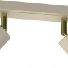 Lampa Sufitowa Spot STRIPER Beżowy Złoty 2xGU10