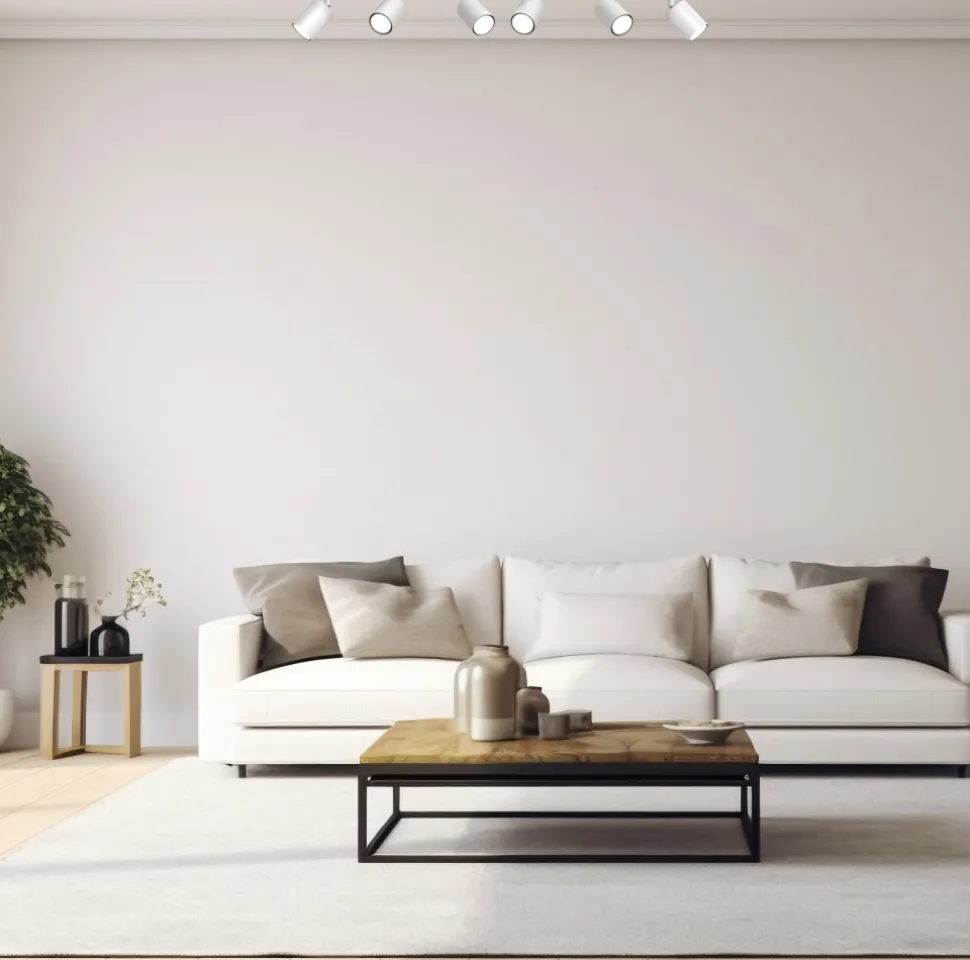 Lampa Sufitowa Spot TERRA Biały Brązowy 6xGU10