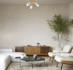 Lampa Sufitowa Spot TERRA Biały Brązowy 3xGU10 Plafon