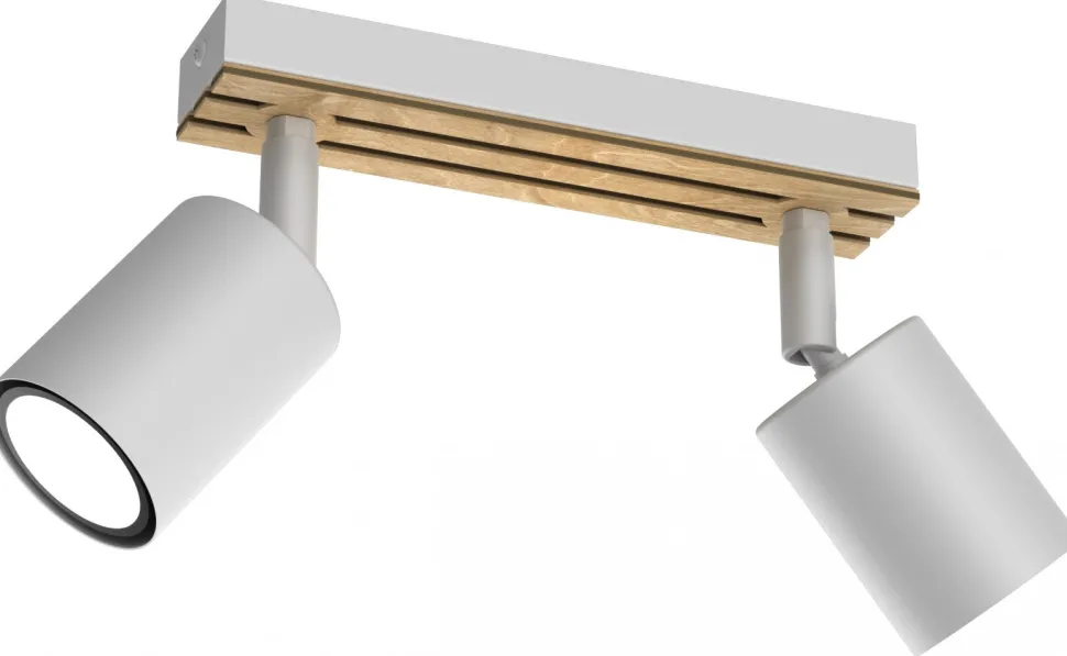 Lampa Sufitowa Spot TERRA Biały Brązowy 2xGU10