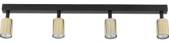 Lampa Sufitowa SPOT TOP Czarny Złoty 4xGU10