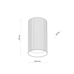 Lampa sufitowa Spot TUNE S brązowa 1xGU10