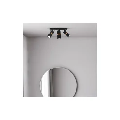 Lampa sufitowa Spot VIDAR Czarny Brązowy 3xGU10
