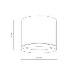 Lampa sufitowa Spot VIVO biała 1xGX53