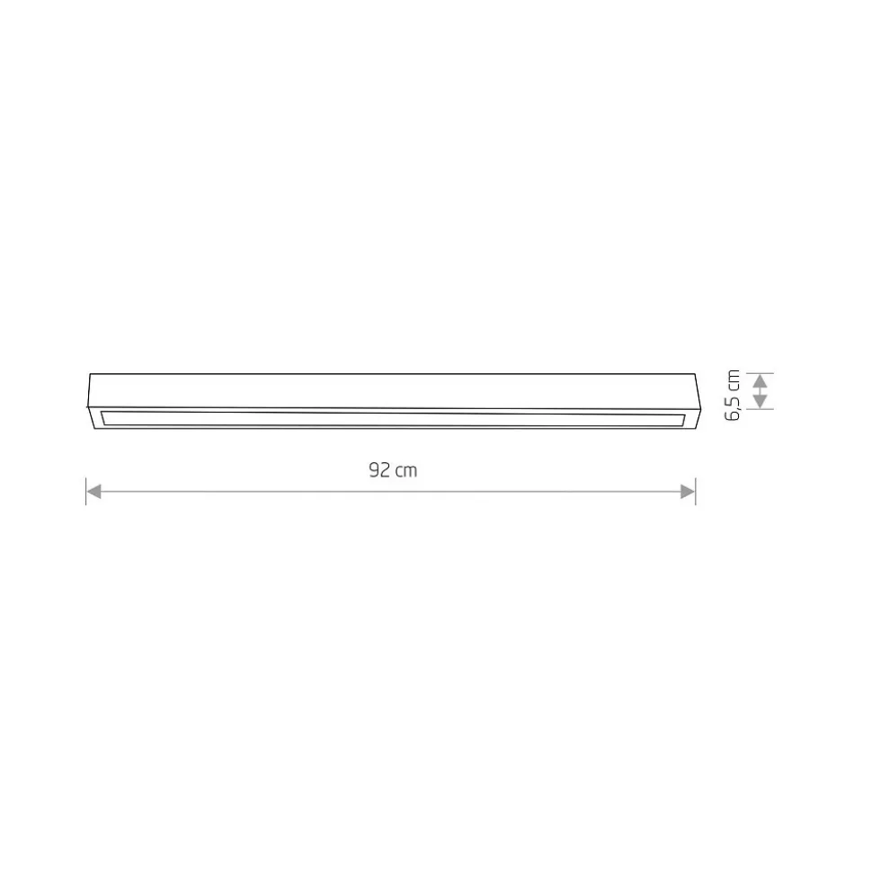 Lampa Sufitowa STRAIGHT Biały 1xT8 16W LED 3000K 92cm