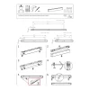 Lampa Sufitowa STRAIGHT Czarny 1xT8 16W LED 3000K 92cm
