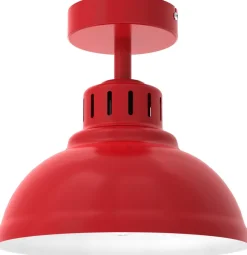Lampa Sufitowa SVEN Czerwony Biały Metalowy Klosz 1xE27