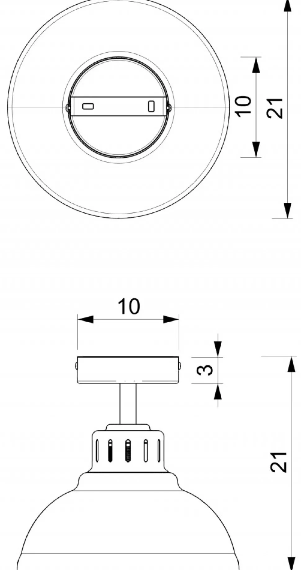 Lampa Sufitowa SVEN Czerwony Biały Metalowy Klosz 1xE27
