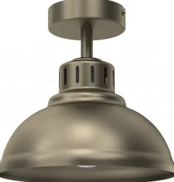 Lampa Sufitowa SVEN Złoty Szary Metalowy Klosz 1xE27