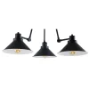 Lampa Sufitowa TECHNO Czarny Biały Metalowe Klosze 3xE27