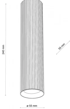 Lampa Sufitowa TUNE Biały 1xGU10 24cm