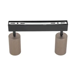 Lampa sufitowa TUNE czarna brązowa 2xGU10
