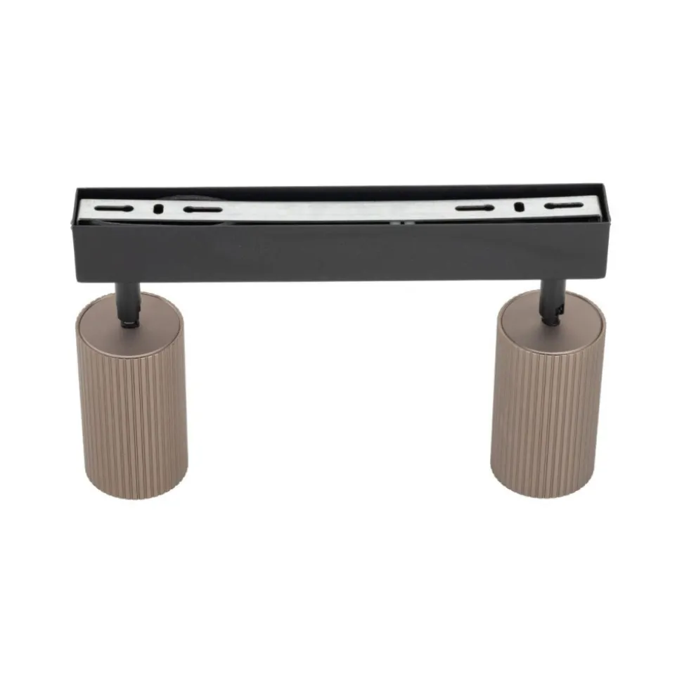Lampa sufitowa TUNE czarna brązowa 2xGU10