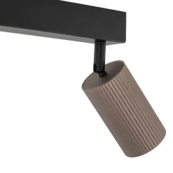 Lampa sufitowa TUNE czarna brązowa 2xGU10