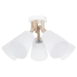 Lampa Sufitowa VAIO Brązowy Biały Abażury 5xE27