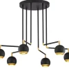 Lampa Sufitowa VILAR Czarny 6xGU10