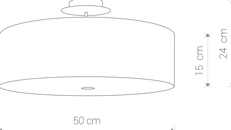 Lampa sufitowa VIVIANE plafon szary