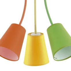 Lampa Sufitowa WIRE Wielokolorowy Abażury 3xE27
