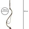Lampa Sufitowa XSARA Brązowy Patyna Biały Szklany Klosz 1xE27 30 cm