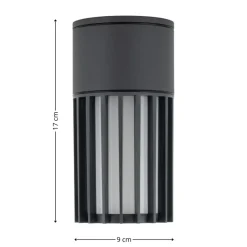 Lampa sufitowa zewnętrzna RIBO szara 1xE27 IP54