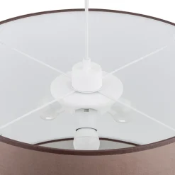 Lampa Wiszaca RONDO Cappuccino Abażur 3xE27 50cm