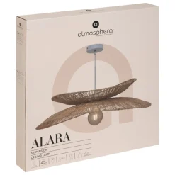 Lampa wisząca Alara beżowa z juty