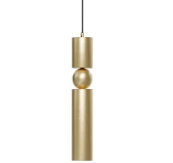 Lampa Wisząca ALAS Złoty 1xGU10