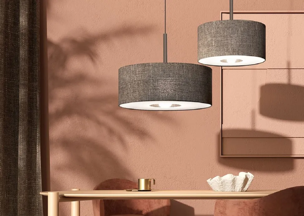 Lampa wisząca AMARELA M czarny melanż 1xE27